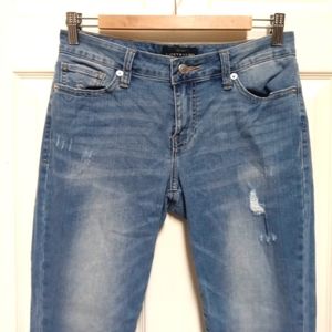 Lucky Brand Lolita Crop Factory Distressed Blue Jeans